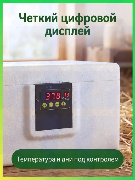 Инкубатор для яиц домашний с цифровым дисплеем, для куриных, вариант, фото 2