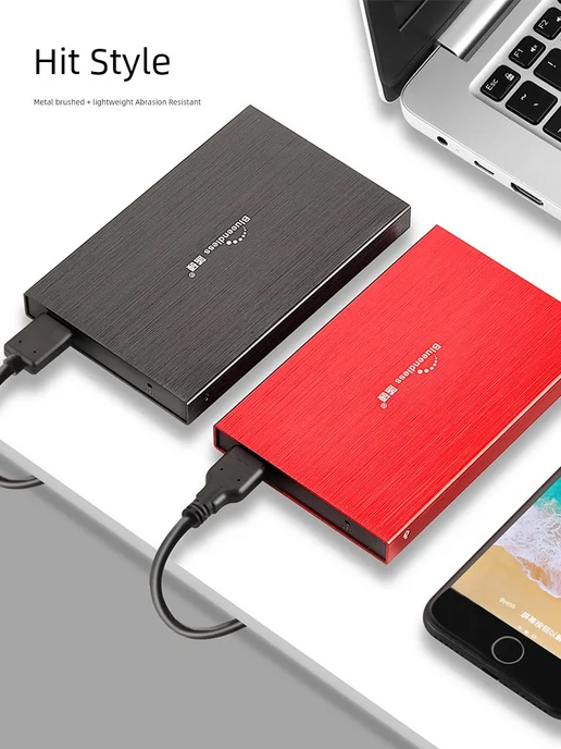 Нет бренда 500GB Ветрено-черный внешний жесткий диск USB 3.0 с, 750GB, фото 4